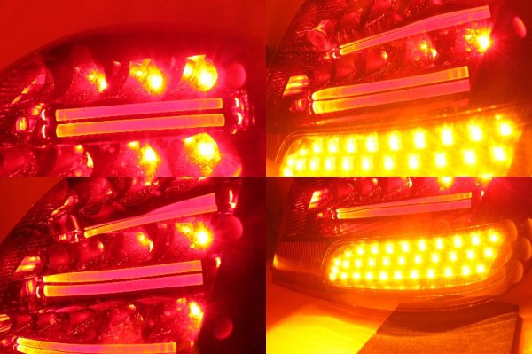 画像5: 18 クラウンマジェスタ フルLEDテール ファイバー仕様 流星ウィンカー インナーブラックラメフレーク塗装 (5)