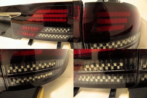 画像4: 30系 エスティマ 後期 フルLEDアクリルテール  流星ウィンカー対応 インナーブラックラメフレーク塗装 (4)