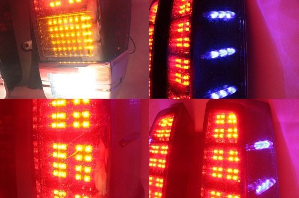 画像4: ZRR80 ヴォクシー フルLEDテール ダブル流星(流れるウィンカー・流れるスモール/ストップ)対応 インナーブラックラメ塗装 (4)