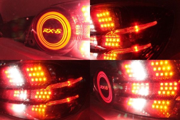 画像4: SE3P RX-8 前期 フルLEDテール アクリル仕様 スモール/ストップ切替付 インナーブラック (4)