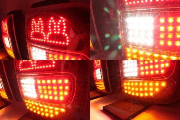 画像4: HE21S アルト ラパン 後期 フルLEDテール ウサギ仕様 流星ウィンカー対応 インナーブラックラメフレーク塗装 (4)