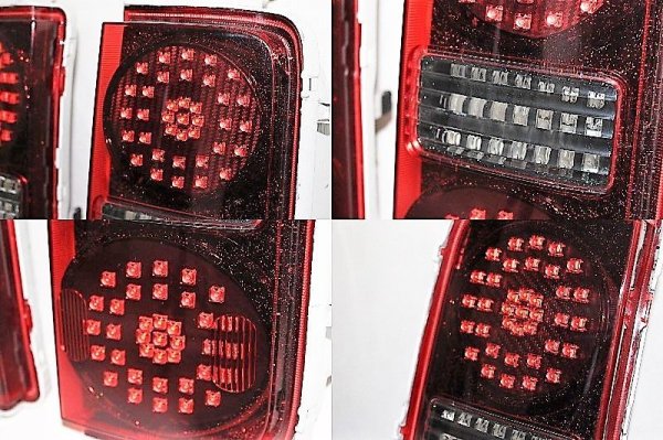 画像4: E51 エルグランド 後期 フルLEDロアテール 流星ウィンカー対応 インナーブラックラメフレーク塗装 (4)
