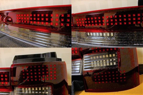 画像5: デリカ D:5 フルLEDテール W流星対応(スモール/ストップ、ウィンカー) インナーブラックラメフレーク塗装 (5)