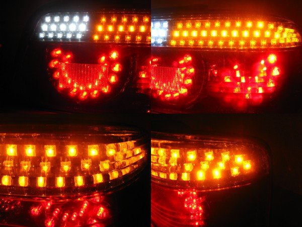 画像5: JZX100系 チェイサー  フルLEDテール 6灯化 スモール/ストップ切替付 流星ウィンカー対応 インナーブラックラメフレーク塗装 (5)