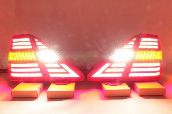 画像6: 30 セルシオ　後期 フルLEDテール アクリル 流星ウィンカー対応 インナーブラックラメ (6)