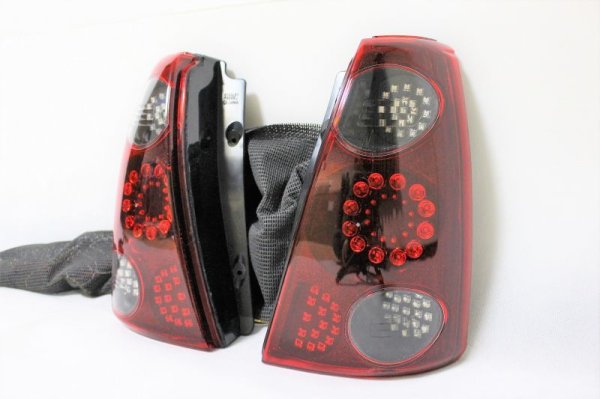 画像9: RA1/2 プレオ フルLEDテール　スモール/ストップ切替付 インナーブラックラメフレーク塗装 (9)