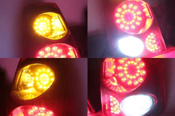 画像6: RA1/2 プレオ フルLEDテール　スモール/ストップ切替付 インナーブラックラメフレーク塗装 (6)