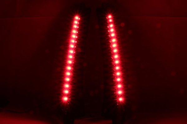 画像2: RA1/2 プレオ フルLEDテールガーニッシュ（上段のみ） インナーブラックラメフレーク塗装 (2)