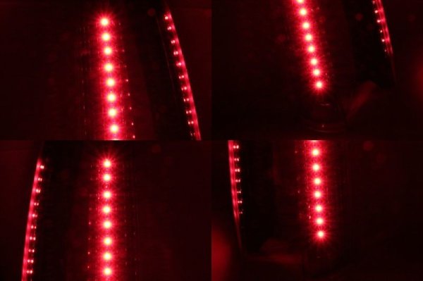 画像3: RA1/2 プレオ フルLEDテールガーニッシュ（上段のみ） インナーブラックラメフレーク塗装 (3)