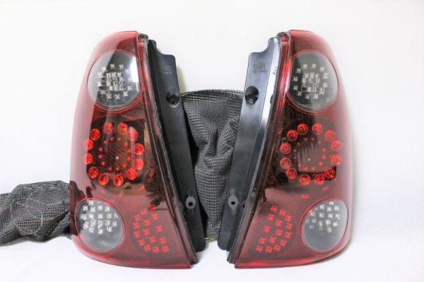 画像8: RA1/2 プレオ フルLEDテール　スモール/ストップ切替付 インナーブラックラメフレーク塗装 (8)