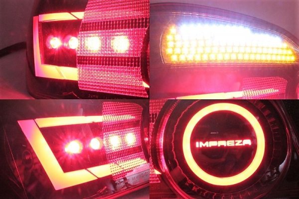 画像6: GDB 中期 涙目 インプレッサ フルLEDテール ロゴ入り 立体アクリル加工 (6)