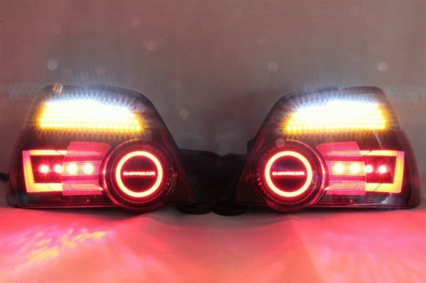 画像8: GDB 中期 涙目 インプレッサ フルLEDテール ロゴ入り 立体アクリル加工 (8)