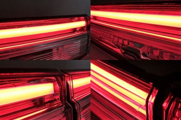 画像11: 新型デリカD5 リヤガーニッシュレンズ アクリル点灯加工 (11)