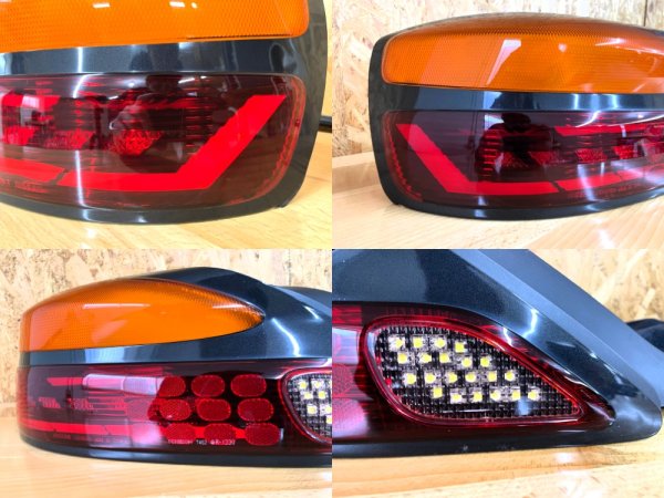 画像7: S15 シルビア フルLEDテール 立体アクリル加工(ロゴ入り) ウィンカー部面発光 パワーLED仕様 インナーブラック塗装 (7)