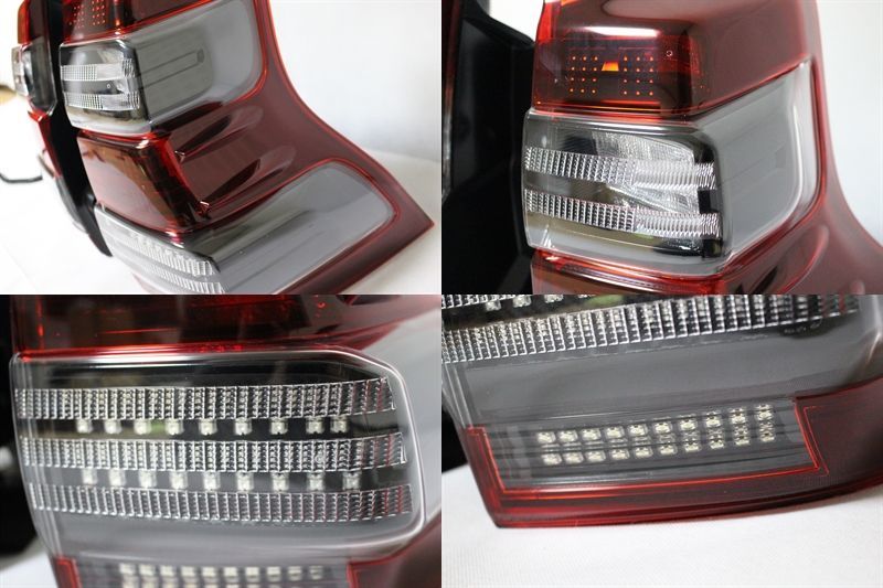 150系 プラド ランドクルーザープラド 中期 フルLEDテールランプ インナーブラック塗装 - LED Custom Factory